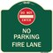 Signmission Designer Series-Do Not Enter No Parking Fire Lane With Graphic, 18" x 18", G-1818-9981 A-DES-G-1818-9981 - alternate 1